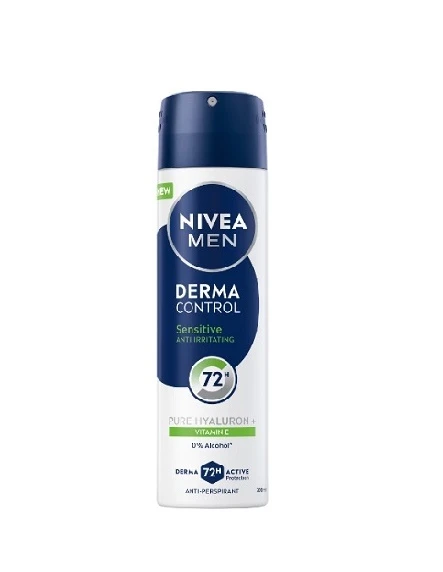 NIVEA ANTIPERSPIRANT DEO 200ML MEN DERMA CONTROL SENSITIVE 